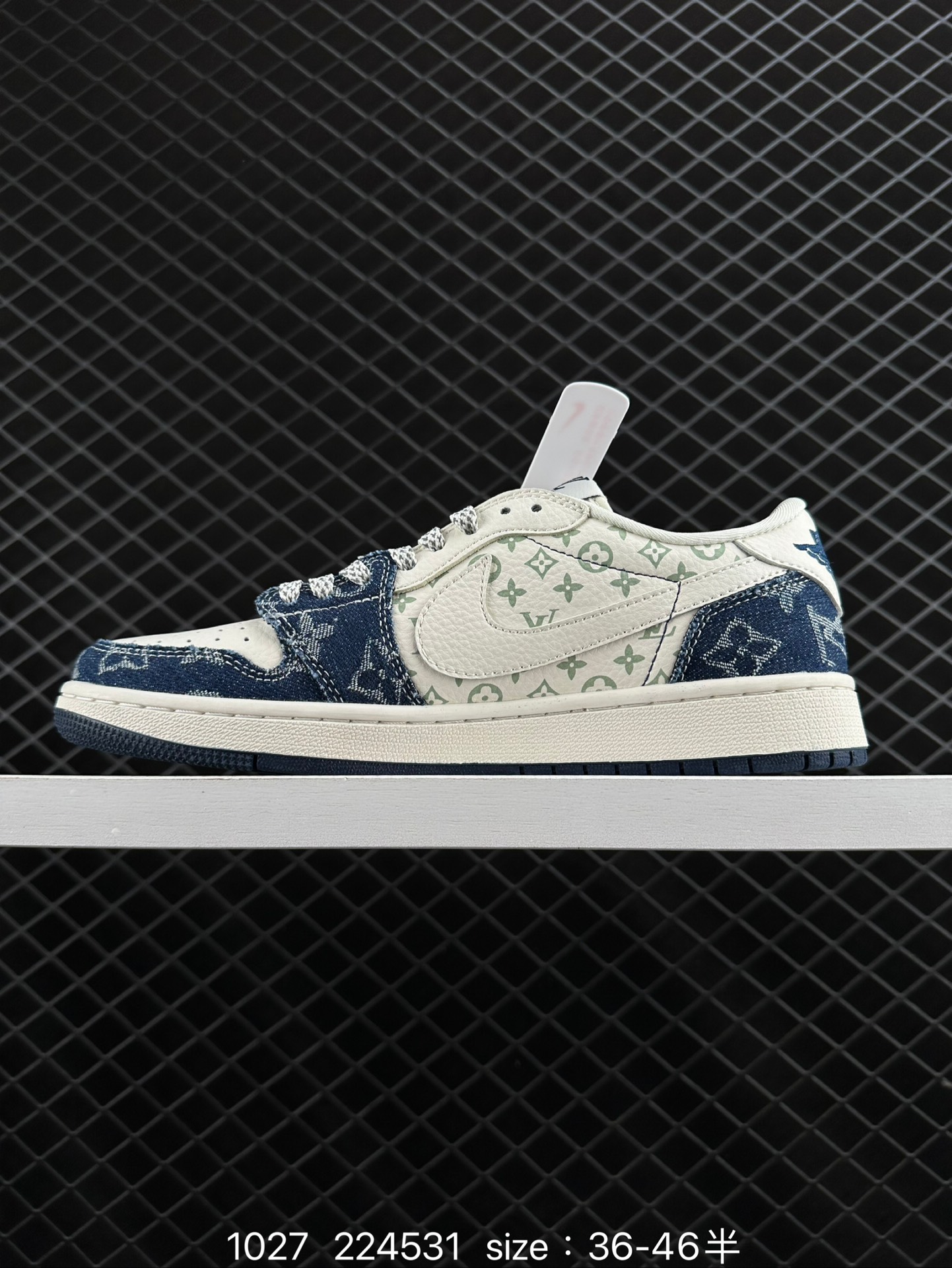 fragment design x Travis Scott x Nike Air Jordan 1 Low OG SP”Black/Green Toe“